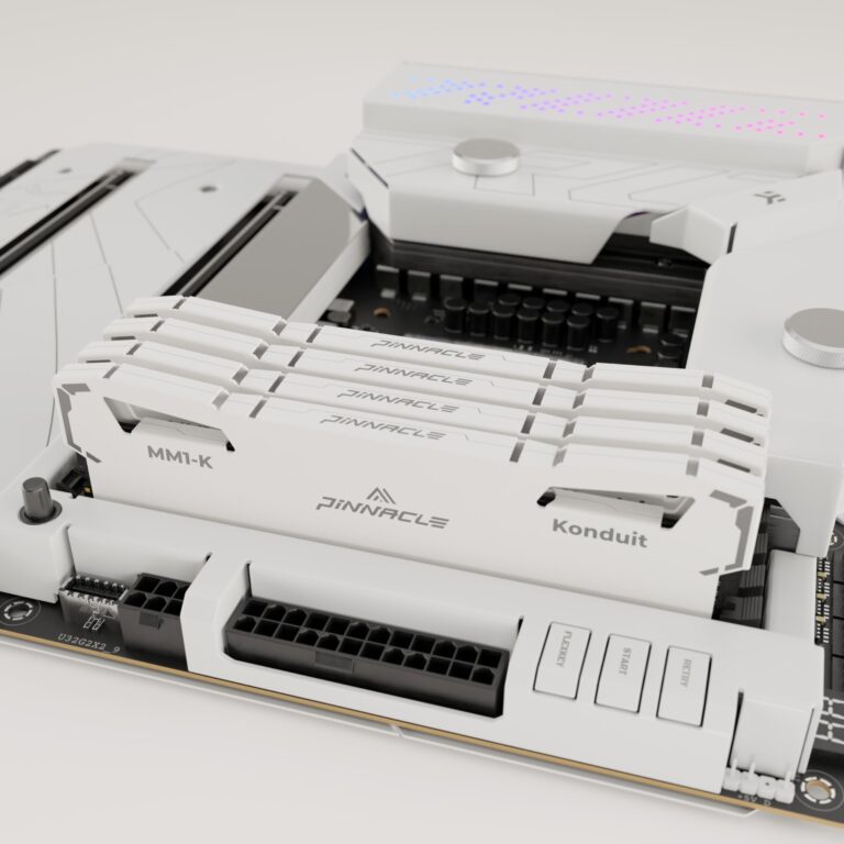 Timetec Pinnacle Konduit 128GB KIT(4x32GB) DDR4 3200MHz PC4-25600 CL16-18-18-38 XMP2.0 Overclocking 1.35V Dual Rank Compatible for AMD and Intel Desktop Gaming PC Memory Module - White - Image 8