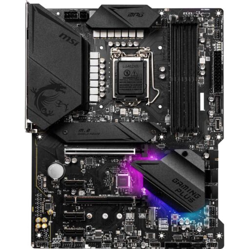 MSI MPG Z490 Gaming Plus Gaming Motherboard (ATX, 10th Gen Intel Core, LGA 1200 Socket, DDR4, CF, Dual M.2 Slots, USB 3.2 Gen 2, 2.5G LAN, DP/HDMI, Mystic Light RGB) - Image 6