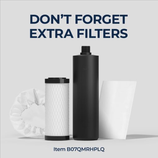 Outback Emergency Drinking Water Filter System - Gravity Fed Bucket Water Filtration for Survival, Off-Grid, Disaster Preparedness, Travel, & Camping, Bug Out Kit, Up to 24 Gallons a Day - Image 3