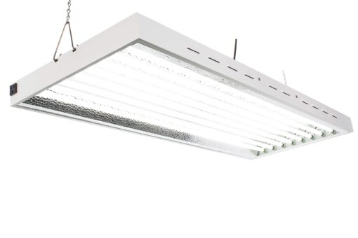 4Ft X 19in 8 Lamps 400W T5 Fluorescent Grow Lights with 40000 Lumens and 6500K Sun Light, Great for VegGrow Stages of Indoor Garden. Fast Growing!