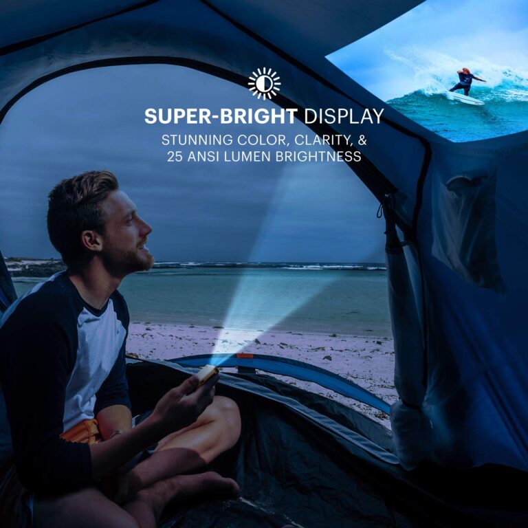 Kodak Ultra Mini Portable Projector - HD 1080p support LED DLP Rechargeable Pico Projector - 100" Display, Built-in Speaker - HDMI, USB and Micro SD - Compatible with iPhone iPad, Android Phones - Image 2