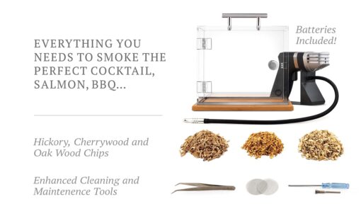 SIGVAL The Smoking Cube - Cocktail Smoker and Smoking Box Kit, Magnetically Removable Display Board, with Wood Chips - Image 2