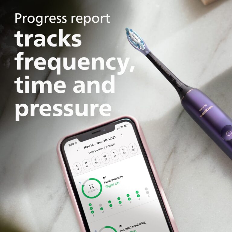PHILIPS Sonicare 9000 Special Edition Rechargeable Toothbrush, Black/Purple, HX9911/91 - Image 6