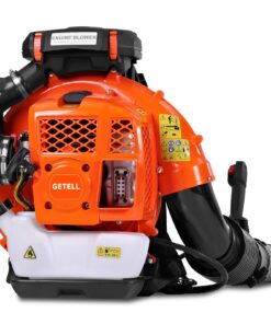 Getell 80cc Gas Backpack Leaf Blower, 900CFM 206MPH 2-Stroke Engine, Heavy-Duty Leaf & Snow Blower for Lawn, Garden & Commercial Use (851 EZ)