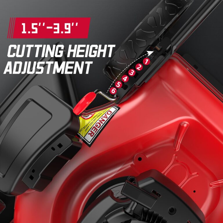 PowerSmart 21" 2-in-1 Push Lawn Mower, 125cc Engine, Adjustable Cutting Height, Lightweight, Easy Assembly - Image 3