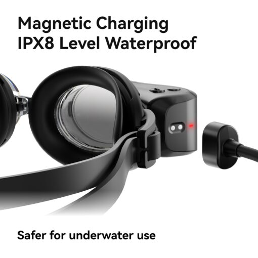 Holoswim Smart Swim Goggles, 2GO Swimming Goggles for Men Women Adult, AR Real-time Display, AI Data Analysis, Magnetic Quick Charge, Anti-fog Goggles for Swim - Image 2