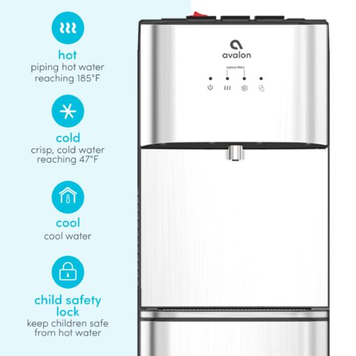 Avalon A3F Bottom Loading Water Cooler Dispenser with BioGuard-3 Temperature Settings-UL-Filtered - Image 6