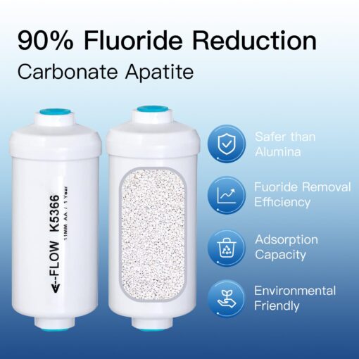 FACHIOO Gravity-Fed Water Filter System, 3.25G Stainless-Steel Countertop System with 2 Black NSF/ANSI 42 Certification Elements, 2 Fluoride, Metal Water Level Spigot, Reduces Fluoride and Chlorine - Image 8