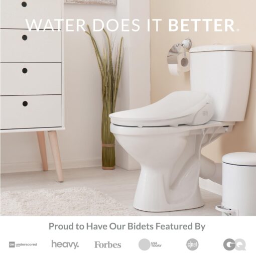Bio Bidet SLIM3E 000 Slim Three Smart, Elongated Bidet Toilet Seat, White - Image 6