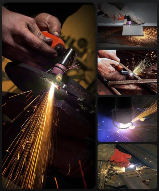 HITBOX Plasma Cutter 55Amp,High Frequency Non-Touch Pilot Arc Air Plasma Cutting Machine with 110V/220V Dual Voltage Digital Display IGBT Inverter Metal Cutting Machine with 1/2" Clean Cut and 2T/4T - Image 2
