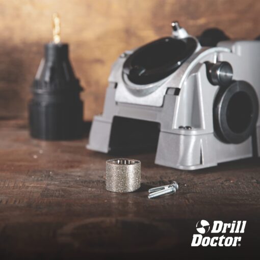 Drill Doctor DD750X Electric Drill Bit Sharpener, 3/32-3/4" High-Speed, Portable - Steel, Masonry, Carbide, Cobalt, Tin-Coated Bits, Adjustable Angles - Image 3