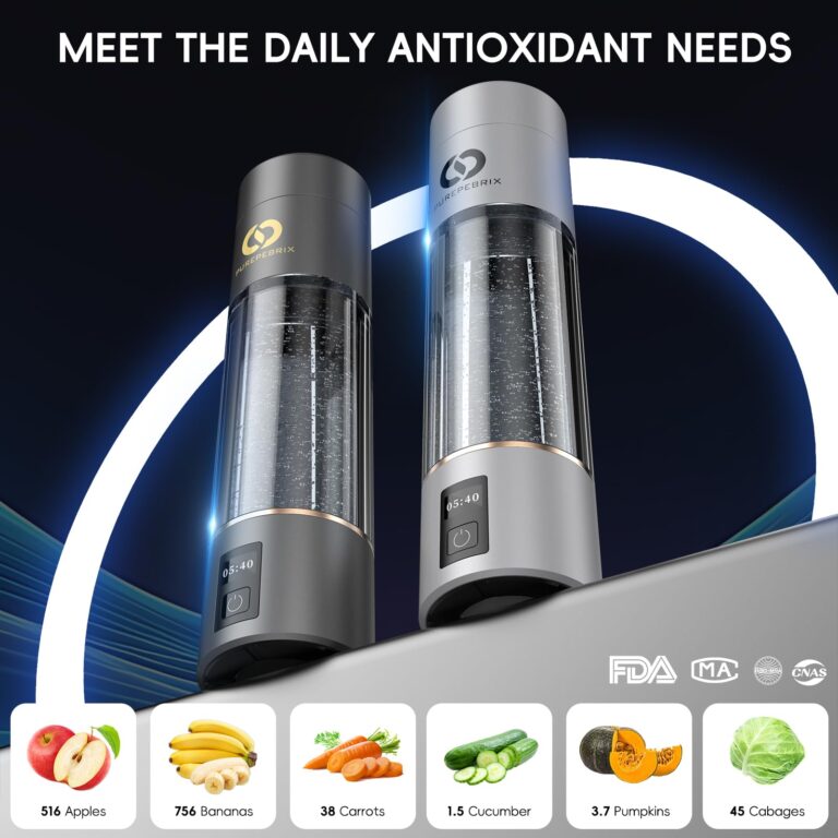 PUREPEBRIX 2025 Advanced Hydrogen Water Bottle Generator Classic Edition- Up to 6000+ ppb Alkaline Pitcher - Image 2