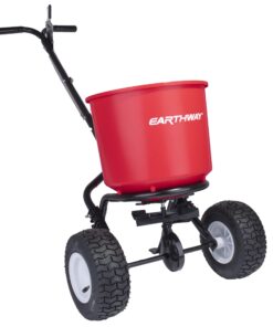 EarthWay 2600A-Plus 40 LB (18 KG) Walk-Behind Broadcast Fertilizer Spreader, Garden Seeder, Salt Spreader with 9 inch Pneumatic Tires, Made in America