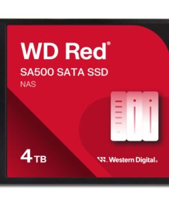 Western Digital 4TB WD Red SA500 NAS 3D NAND Internal SSD Solid State Drive - SATA III 6 Gb/s, 2.5"/7mm, Up to 560 MB/s - WDS400T2R0A
