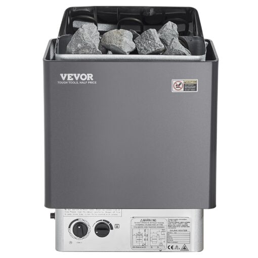 VEVOR Sauna Heater,220V Electric Sauna Stove, Steam Bath Sauna Heater 3h Timer and Adjustable Temp for Max. 176-318 Cubic Feet, (4.5KW) FCC Certification - Image 4