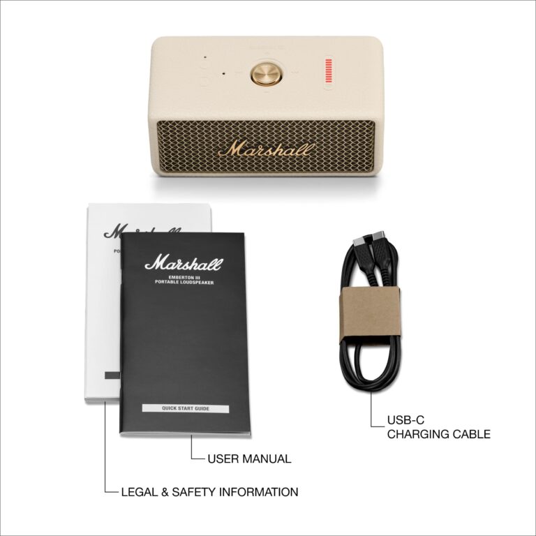 Marshall Emberton III Portable Bluetooth Speaker - Cream - Image 8