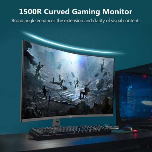 Z-Edge 32 inch Curved Gaming Monitor, 16:9 QHD 2K 2560x1440 170/144Hz 1ms Frameless LED Gaming Monitor, AMD Freesync Premium Display Port HDMI - Image 5