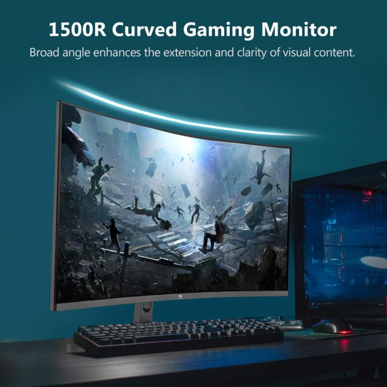Z-Edge 32 inch Curved Gaming Monitor, 16:9 QHD 2K 2560x1440 170/144Hz 1ms Frameless LED Gaming Monitor, AMD Freesync Premium Display Port HDMI - Image 5