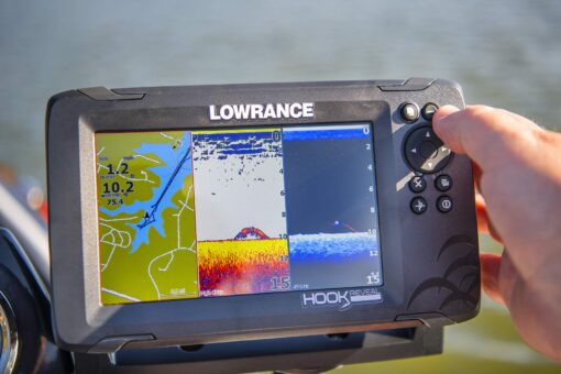Lowrance HOOK Reveal 5 SplitShot - 5-inch Fish Finder with SplitShot Transducer, Preloaded C-MAP US Inland Mapping - Image 5