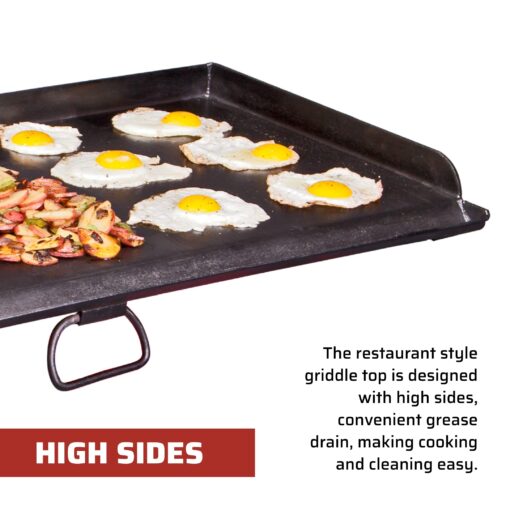 Camp Chef 3-Burner Griddle - Professional Flat Top Griddle for Camp Chef Cooking Systems - Outdoor Cooking Equipment - Fits 16" Cooking Systems - Image 5