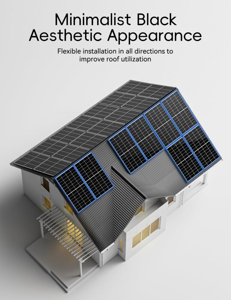 200 Watt Solar Panel,25.4% High Efficiency Perovskite Solar Cells,10BB Hidden Busbar Technology,12v/24v Solar Panels for Rv Camper Boat Caravan Off-Grid Applications(200W) - Image 3