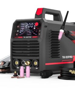 YESWELDER TIG Welder With Pulse 205Amp Large LED Display, STICK/DC TIG/PULSE TIG 3 In 1, 110&220V Dual Voltage TIG Welding Machine TIG-205P