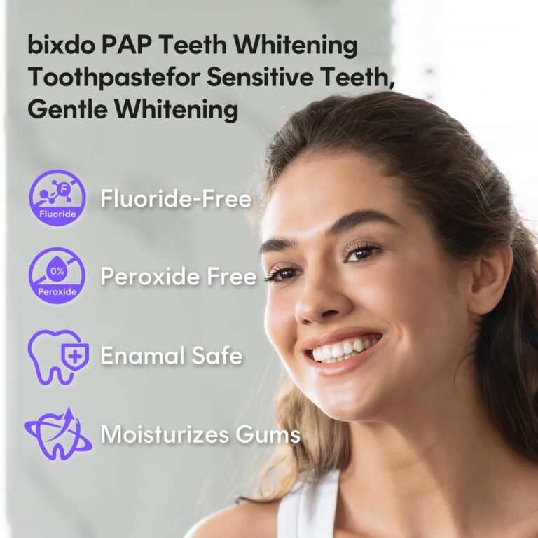 bixdo Whitening Electric Toothbrush W60 - Oscillating & Sonic Blue Light Technology with Pap Toothpaste for Sensitive Teeth, 2-in-1 Cleaning + Whitening, 180-Day Battery, Smart AI Brushing Modes - Image 2