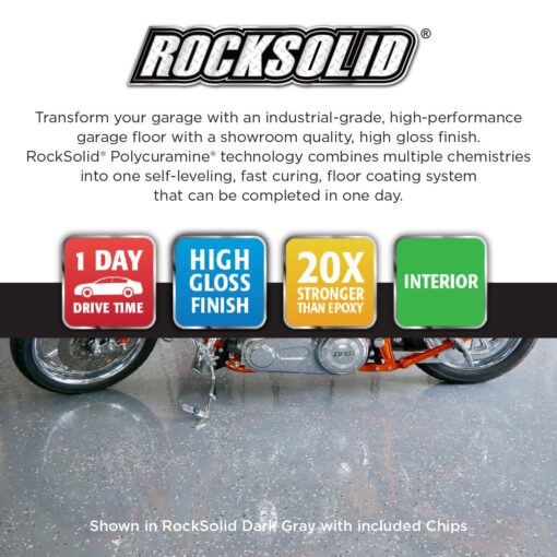 Rust-Oleum 60007 Rocksolid Polycuramine Garage Floor Coating, Tan, 1 Car Kit - Image 7