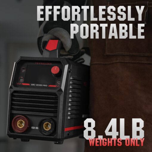 YESWELDER Stick Welder 205Amp Large LED Display Digital Inverter IGBT Welding Machine,110V/220V Dual Voltage Hot Start Portable MMA ARC Welder Machine - Image 4