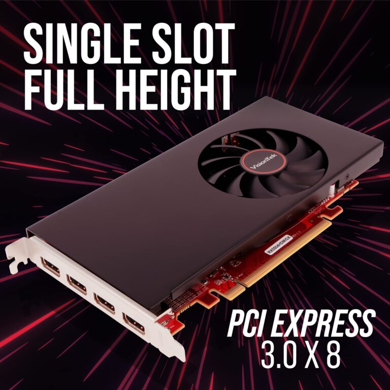 VisionTek Radeon RX 550 4GB GDDR5 4K Monitor Graphics Card, 4X HDMI Outputs, Radeon Freesync 2, PCI Express 3.0, DirectX 12, Bus-Powered - 901459 - Image 8