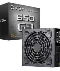 EVGA 220-G3-0650-Y1 SuperNOVA 650 G3, 80 Plus Gold 650W, Fully Modular, Eco Mode with New HDB Fan, 7 Year Warranty, Includes Power ON Self Tester, Compact 150mm Size, Power Supply