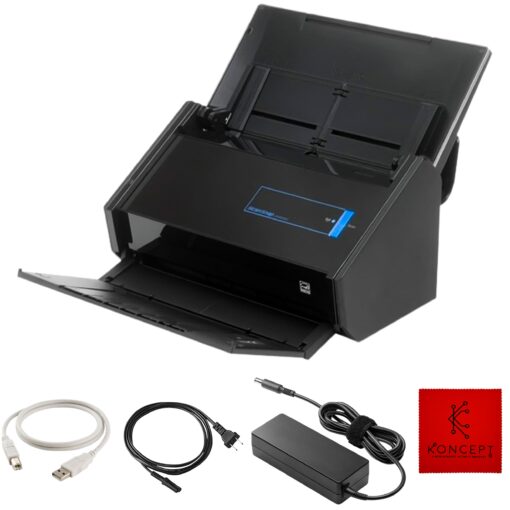 Fujitsu IX500 Scansnap USB High Speed Cloud Enabled Document, Photo & Receipt Scanner for Mac & PC - 1 Year Warranty - ADF with Duplex Scanning - Comes with 16, USB 3.0 Cable (Renewed)