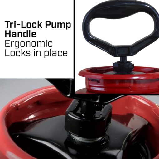 Chapin 19494 Made in USA 3.5 Gallon Tri-Poxy Industrial Open Head Sprayer for Professional Concrete Applications, Form Oils, Construction with All Brass Components, 3.5 gallons, Red - Image 3