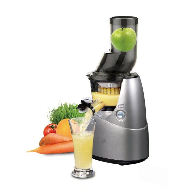 Kuvings Whole Slow Juicer B6000S - Higher Nutrients and Vitamins, BPA-Free Components, Easy to Clean, Ultra Efficient 240W, 60RPMs, Includes Blank Strainer-Silver 17.5" X 10.06" X 14" - Image 7