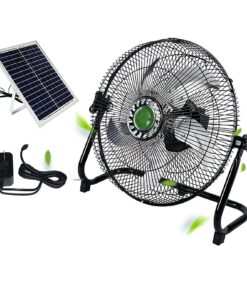 HSPLXYT 2023 Solar Charging Fan,High-Speed Quiet Camping Fan, Floor Fan,Use for Home, Bedroom Outdoor/Indoor,with 12 Speeds,USB