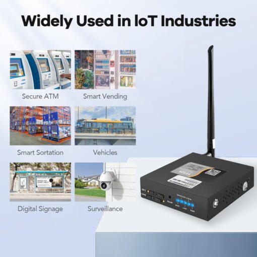 4G VPN Router, Industrial 4G LTE Router Yeacomm YF325 WiFi Modem Router Unlocked with Dual Sim Card Slot, RS232, External Antenna Cellular Modem in North/South America, NOT for Verizon - Image 3