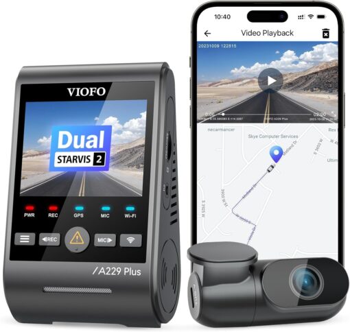 【Bundle: VIOFO A229 Plus 2CH + CPL】 VIOFO A229 Plus Dash Cam with Dual STARVIS 2 Sensors, 2 Channel HDR, 1440P+1440P Front and Rear - Image 9