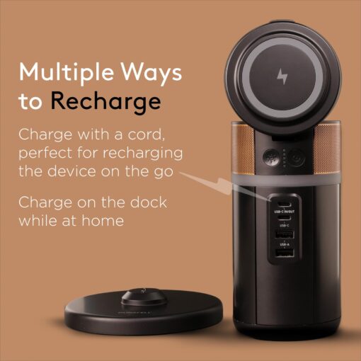 DURACELL M150 Power Station, Lightweight and Compact, Wireless Charging, Portable Charging Hub and Charger for Laptops, Phones, Tablets, Earbuds and Smartwatches, 150W (91 Wh) Dock Included - Image 5