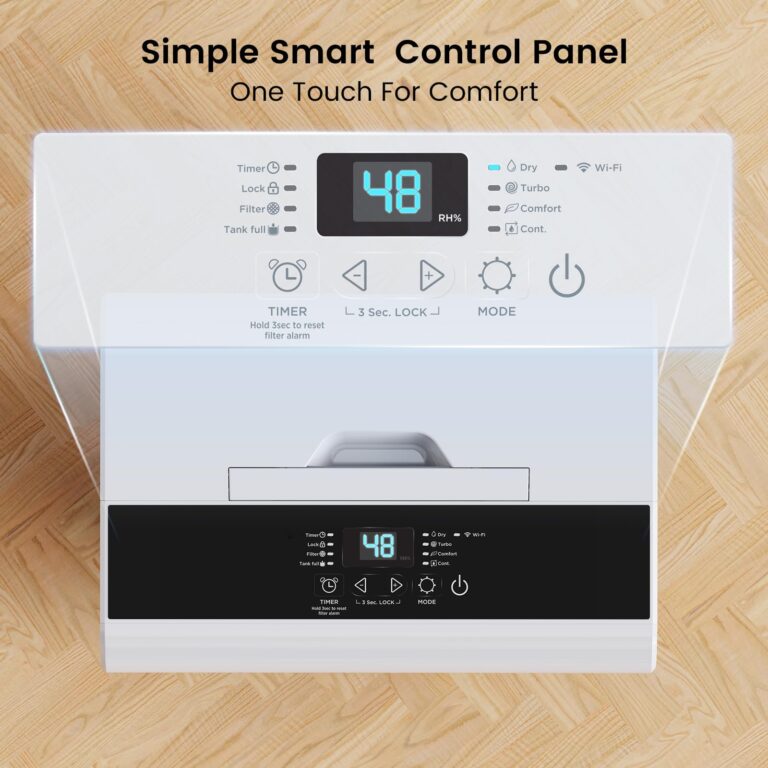 Dehumidifier For Basement with Energy Star Certified, Dehumidifiers with WiFi For Medium to Large Rooms,White - Image 3