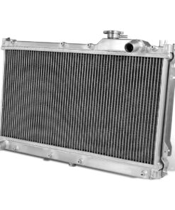 DNA Motoring RA-MM90-2 2-Row Full Aluminum Radiator, 1 Pack,Metallic