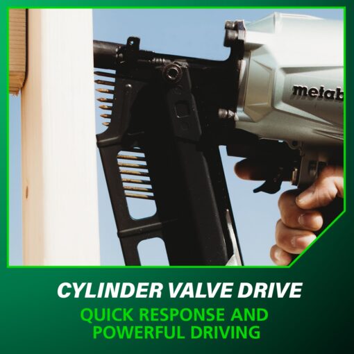 Metabo HPT Framing Nailer | Pneumatic | 2 to 3-1/4-Inch Nails | Tool-less Depth Adjustment | 21 Degree Magazine | Selective Actuation Switch | 5-Year Warranty | NR83A5 - Image 8
