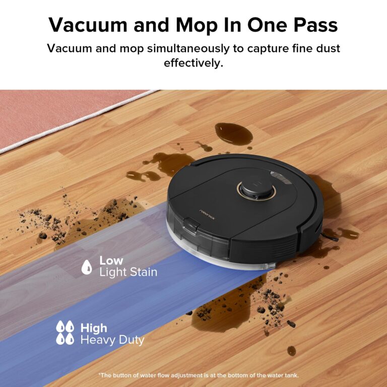 roborock Q5 Pro Robot Vacuum and Mop Combo, 5500Pa Powerful Suction, DuoRoller Brush, LiDAR Navigation, 3D Mapping, Robotic Cleaner for Dirt, Floors, Pet Hair, 240min Runtime, Smart No-Go Zone, Black - Image 6