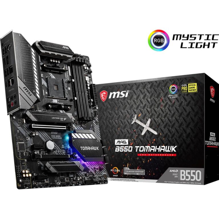MSI MAG B550 TOMAHAWK Gaming Motherboard (AMD AM4, DDR4, PCIe 4.0, SATA 6Gb/s, M.2, USB 3.2 Gen 2, HDMI/DP, ATX, AMD Ryzen 5000 Series processors) - Image 3