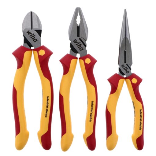 Wiha Insulated Industrial Pliers, Cutters and Interchangeable Screwdriver Set Bundle (4 Pieces) - Image 7