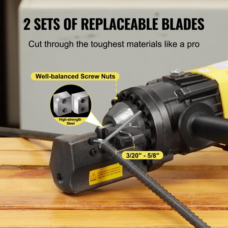 Happybuy Electric Hydraulic Rebar Cutter,900W Portable Electric Rebar Cutter,Cutting up to 5/8 Inch #5 4-16mm Rebar within 3 Seconds,110V,with Easy to Carry Stainless Box(900W RC-16) - Image 7