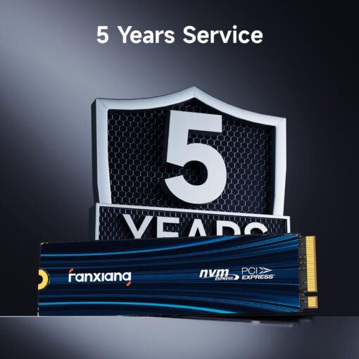 fanxiang 4TB PCIe NVMe SSD Gen 4 Gaming SSD M.2 2280, Up to 7300MB/s Compatible with PS5, Internal Solid State Drive for Gamers, Professionals, Creators S880E - Image 2