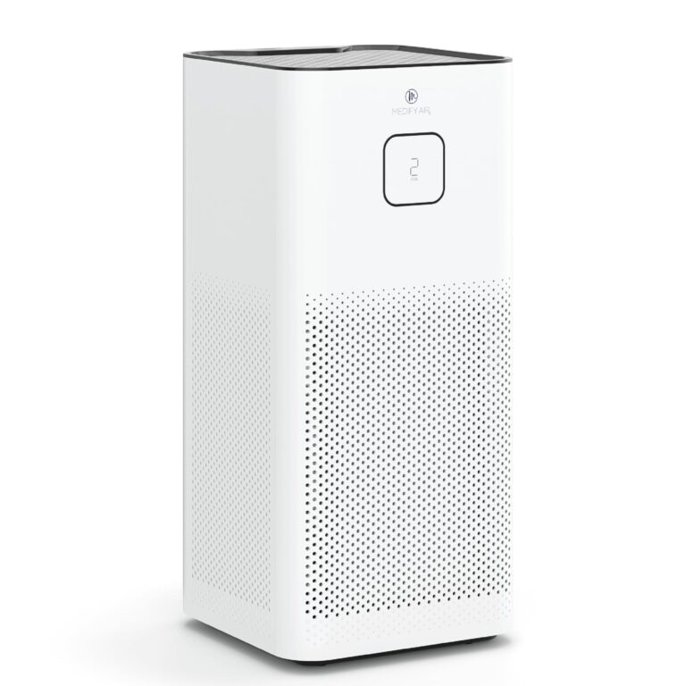 Medify MA-50 Air Purifier V3.0 with True HEPA H13 Filter | 2,640 ft² Coverage in 1hr for Smoke, Wildfires, Odors, Pollen, Pets | Removal to 0.1 Microns | White, 1-Pack