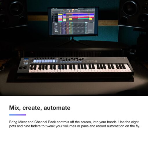 Novation FLkey 61 MIDI Keyboard - Seamless FL Studio Integration with Chord Mode and Scale Mode. All the software you need for Music Production - Image 5
