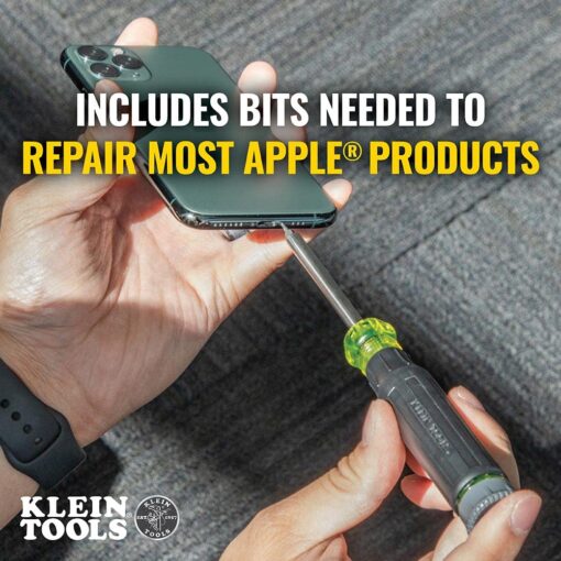 Klein Tools VDV500-920 Wire Tracer Tone Generator and Probe Set with RJ45 Port & 32328 Precision Screwdriver, 27-in-1 Multi-Bit Screwdriver, Bits for Apple Product - Image 3