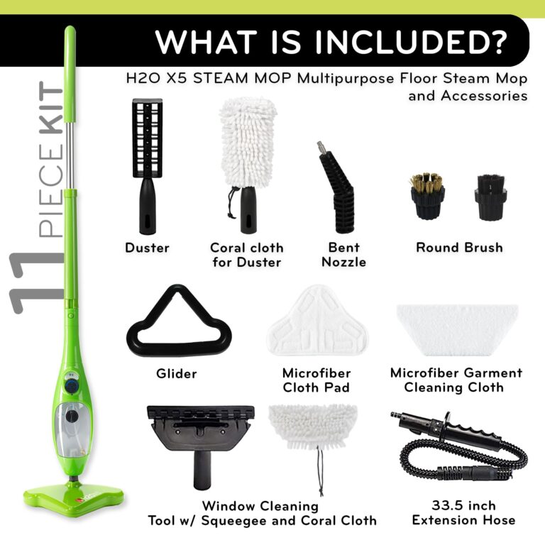 H2O MOP® X5 Steam Mop and Handheld Steam Cleaner For Cleaning Hardwood and Kitchen Tile Floors, Grout Cleaner, Upholstery Cleaner and Carpets - Image 7